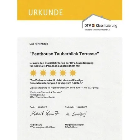 Penthouse Tauberblick Terrace Tauberbischofsheim